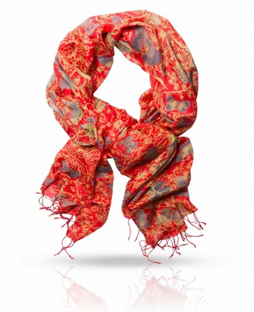 Палантин Женский S-BUTTER.GRAFITI/RED